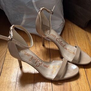 Sam Edelman Nude Strappy Heels size 6.5 Patti design